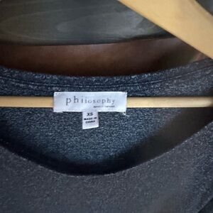 Philosophy Charcoal Knit Top